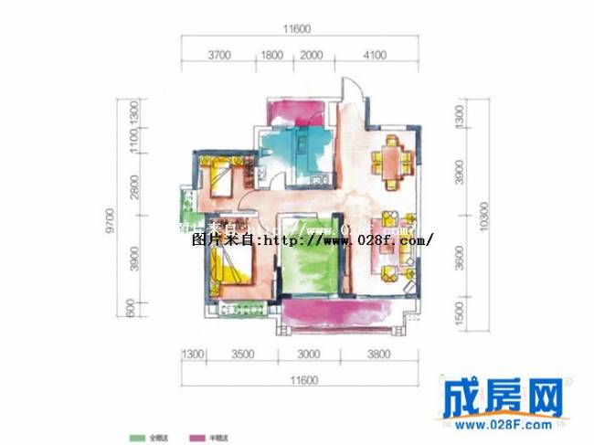 宏达世纪丽景户型图,点击放大