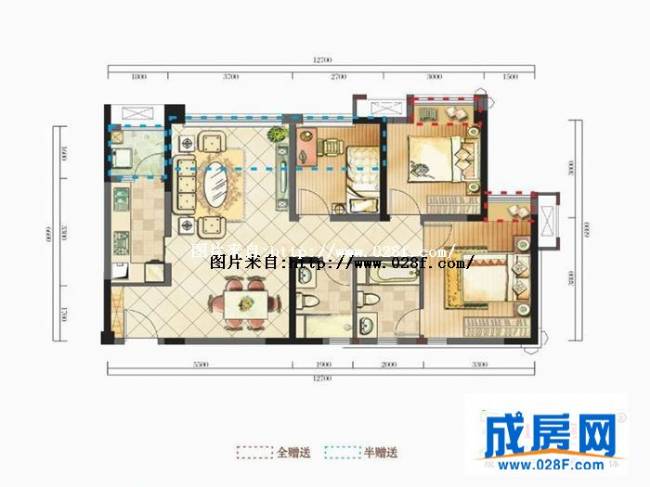 中港悦蓉府户型图,点击放大