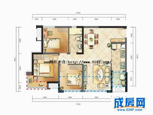中港悦蓉府户型图,点击放大
