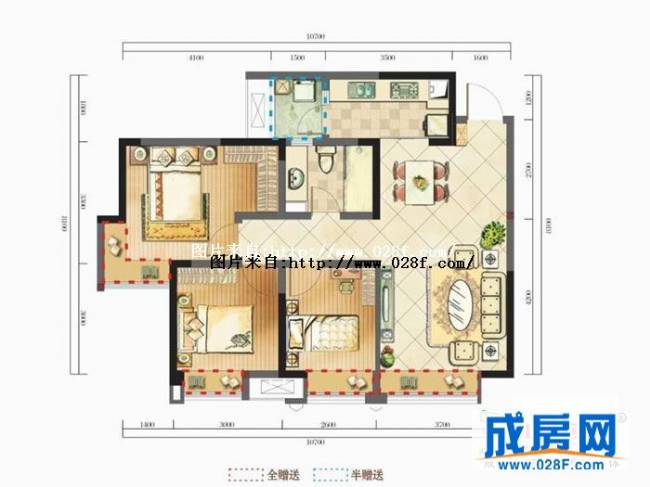 中港悦蓉府户型图,点击放大