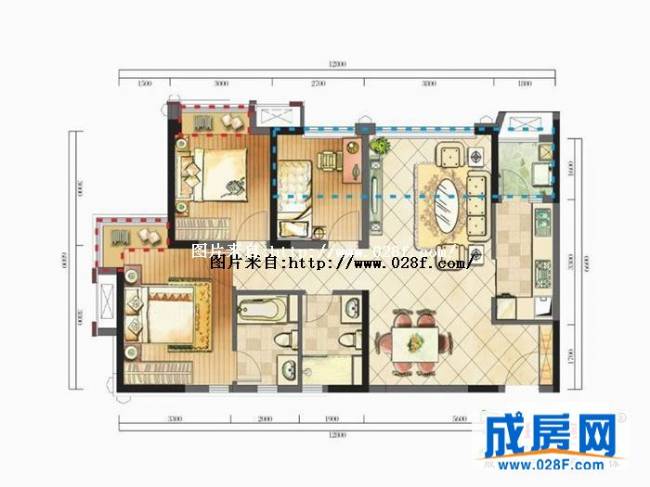 中港悦蓉府户型图,点击放大