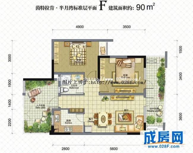 麓山国际社区高层豪宅茵特拉肯户型图,点击放大