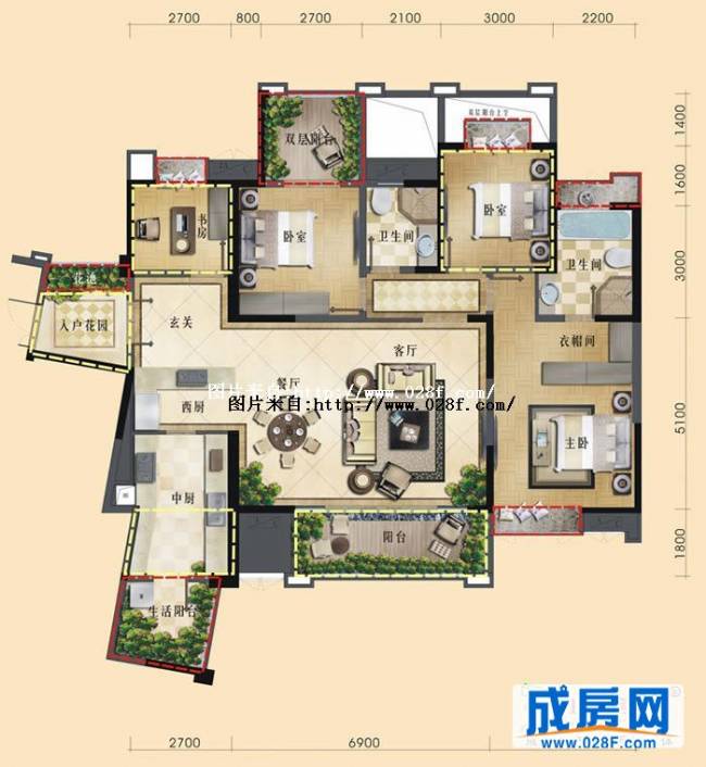 三利云锦户型图,点击放大