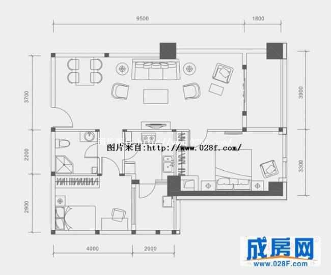 尊城国际户型图,点击放大