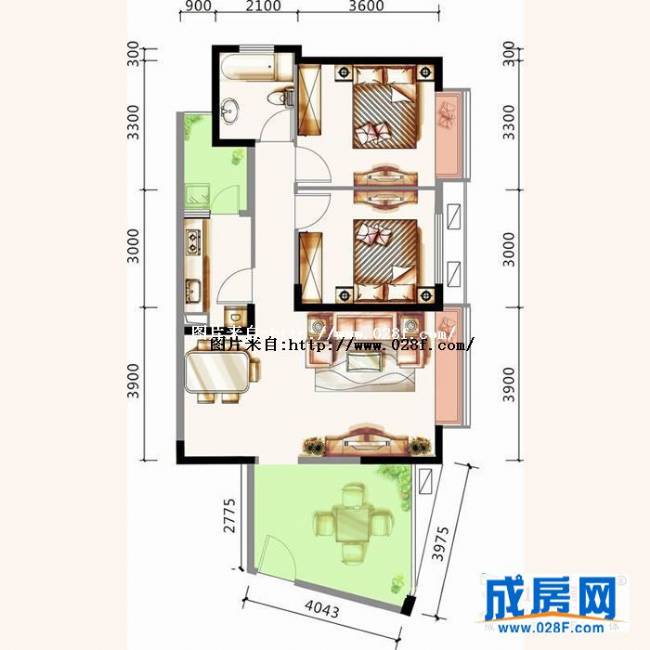 沙河湾户型图,点击放大