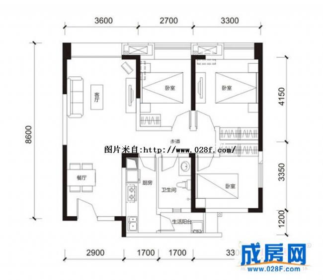 天府逸家户型图,点击放大