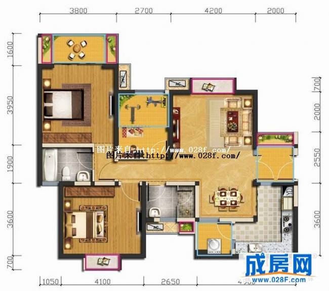 汇锦城户型图,点击放大