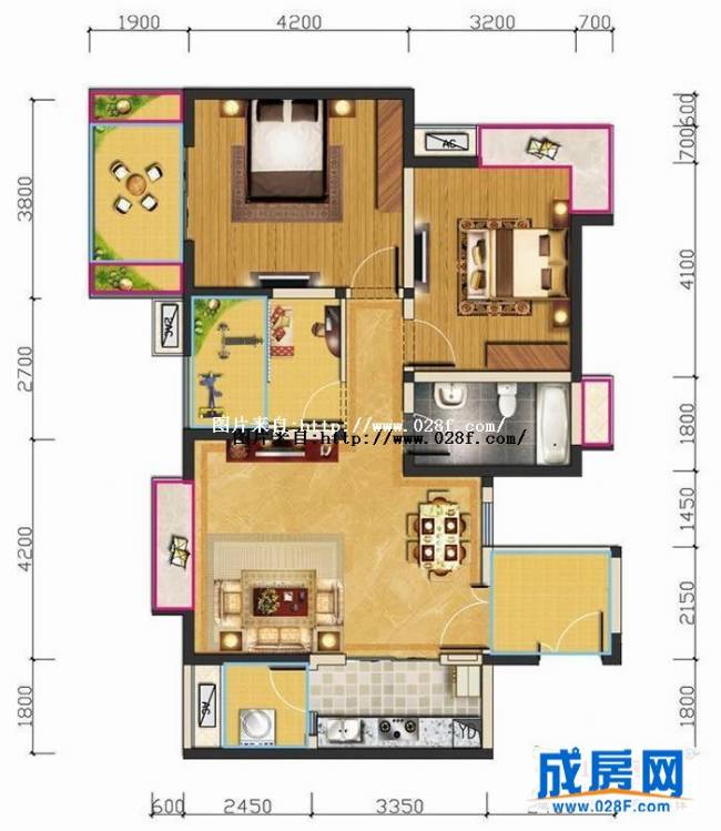 汇锦城户型图,点击放大
