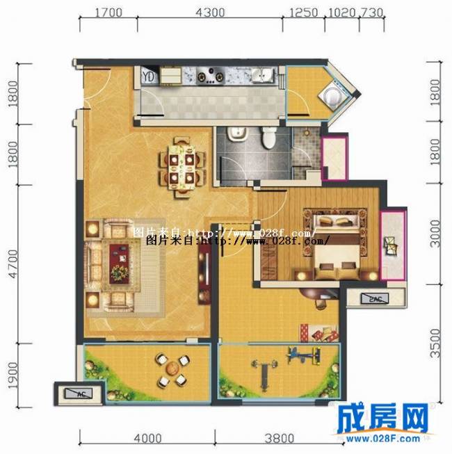 汇锦城户型图,点击放大