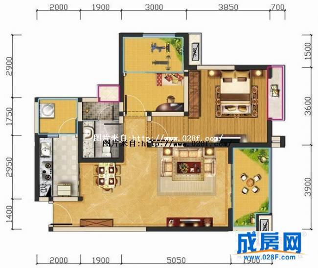 汇锦城户型图,点击放大