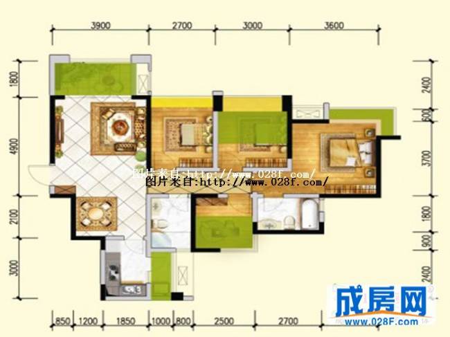 保利春天花语户型图,点击放大