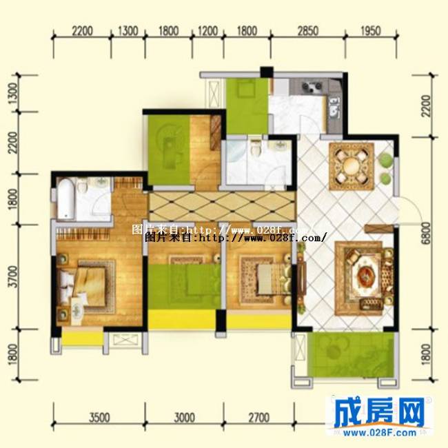 保利春天花语户型图,点击放大