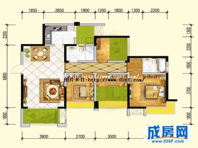 保利春天花语户型图,点击放大