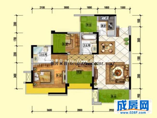 保利春天花语户型图,点击放大
