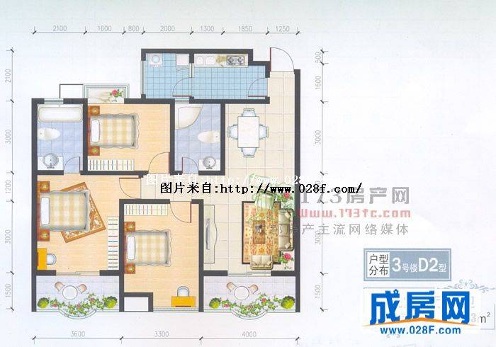天邑华庭户型图,点击放大