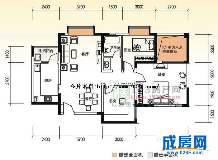 天地云庭户型图,点击放大