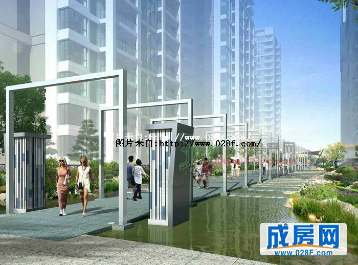 凯德风尚小区环境,点击放大