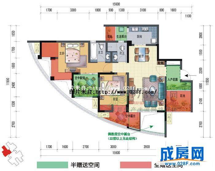 华侨凤凰国际城户型图,点击放大