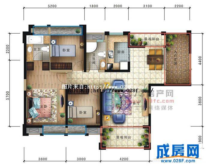 新里柏仕公馆户型图,点击放大