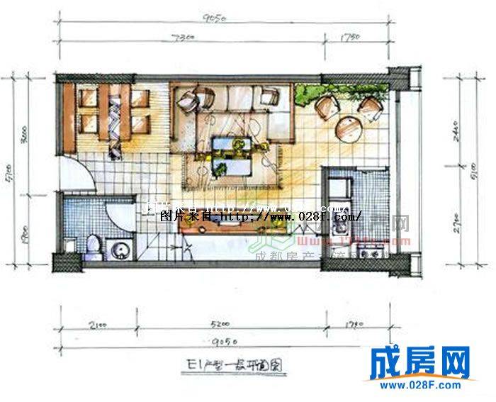 荷里活户型图,点击放大