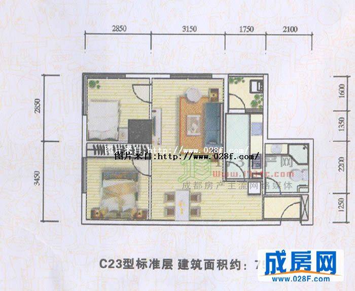 天合凯旋港户型图,点击放大