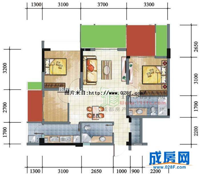 逸尚美庭户型图,点击放大