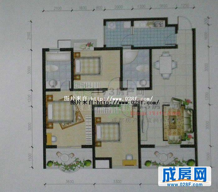 天邑华庭户型图,点击放大