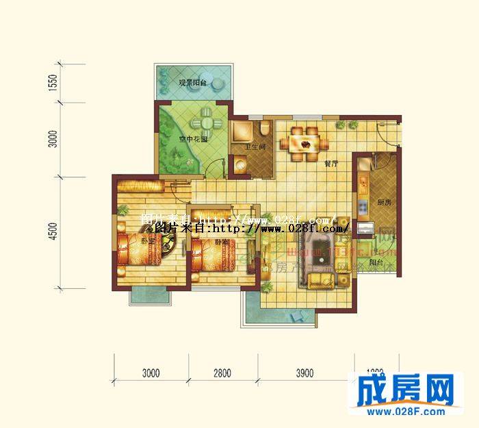 华晨雅庭户型图,点击放大