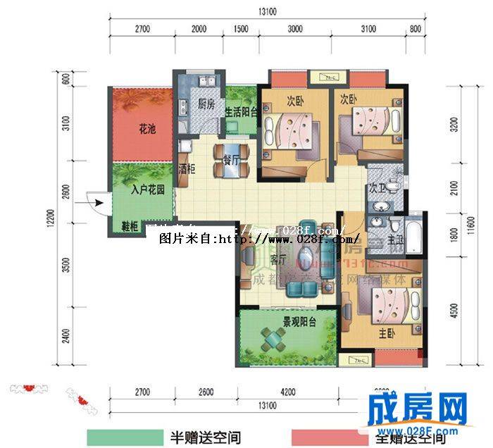 华侨凤凰国际城户型图,点击放大