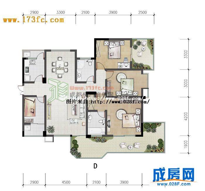 丽都帝景户型图,点击放大