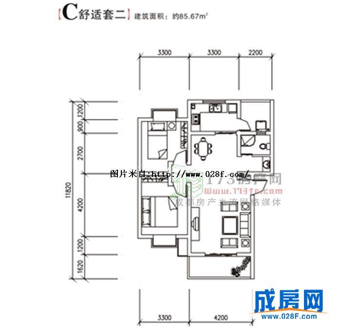 红枫别苑户型图,点击放大