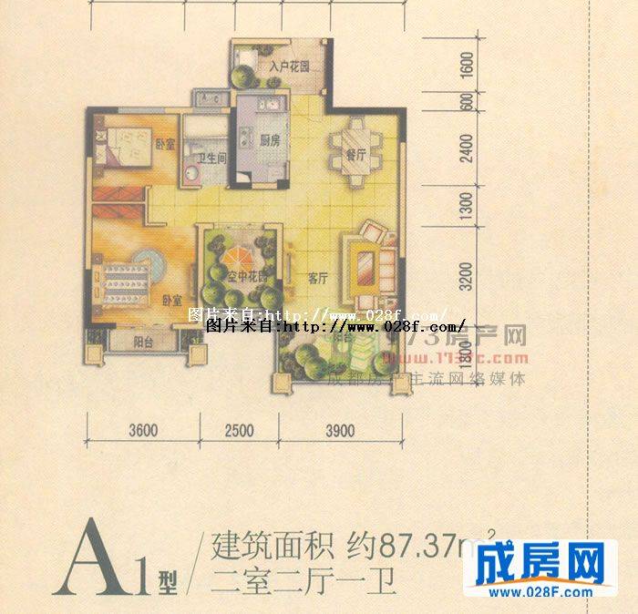 中华名园3波西卡诺户型图,点击放大