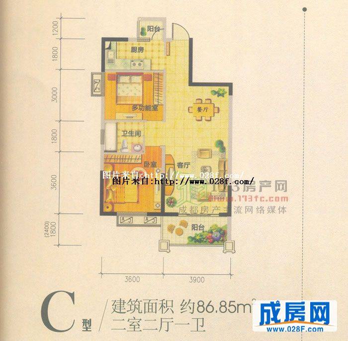中华名园3波西卡诺户型图,点击放大