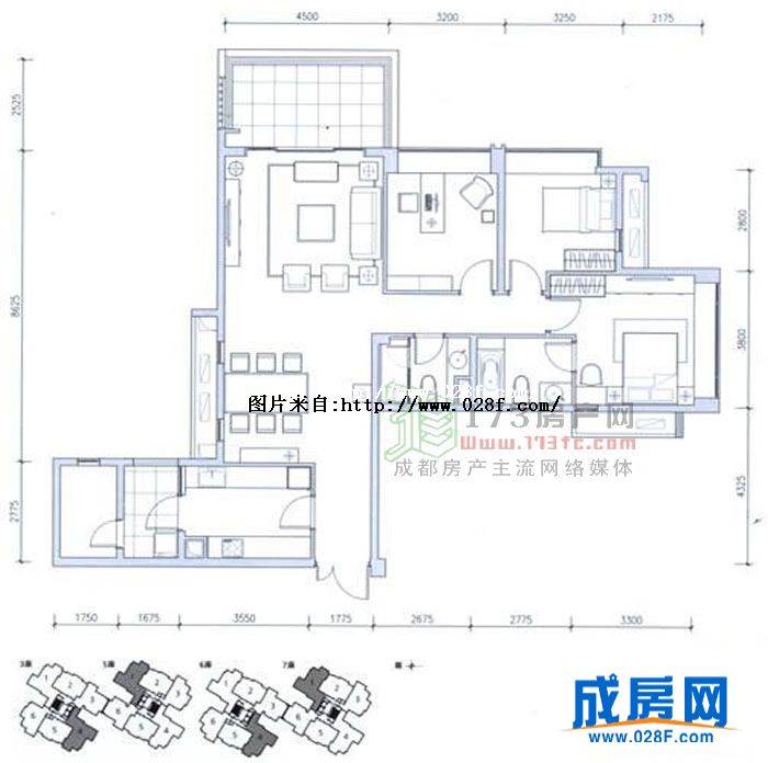 时代晶科名苑户型图,点击放大