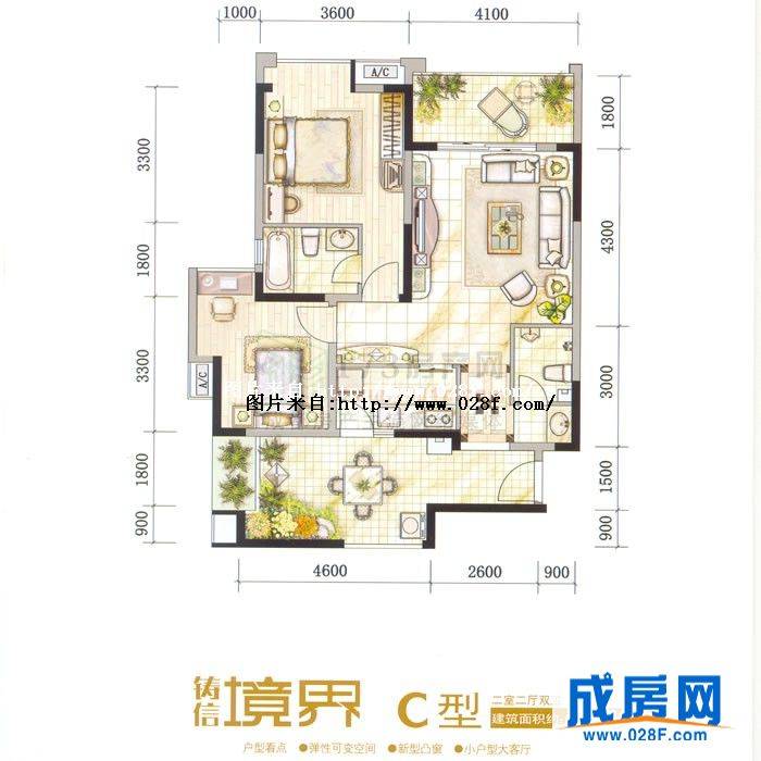 铸信境界户型图,点击放大