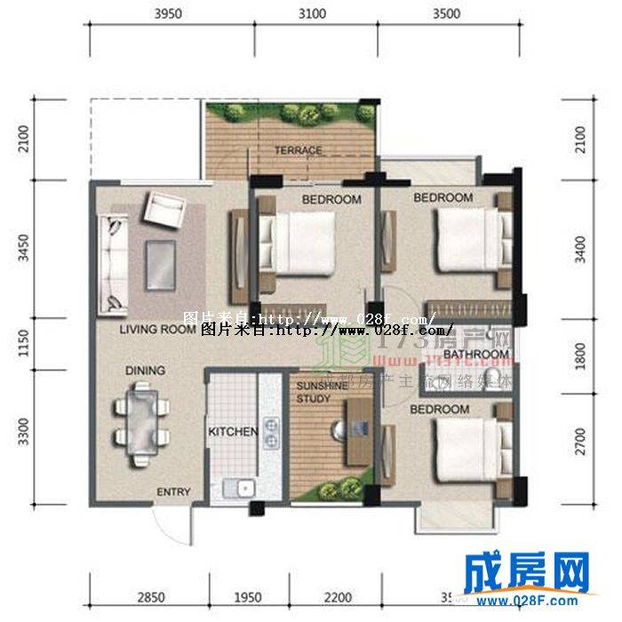 月光琉域户型图,点击放大