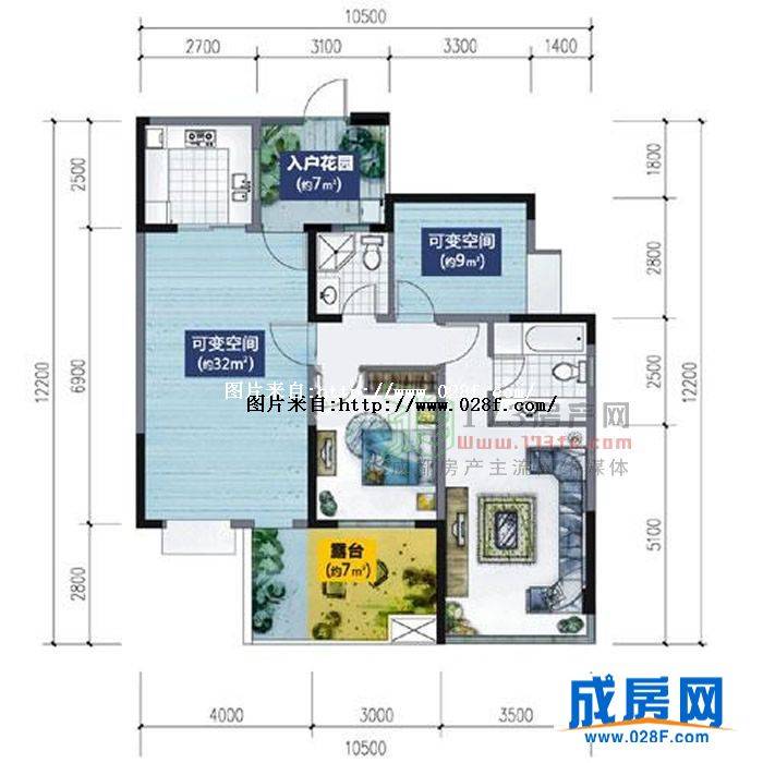 富丽碧蔓汀户型图,点击放大
