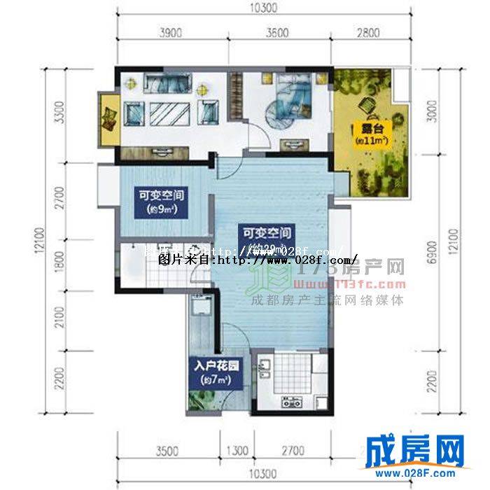 富丽碧蔓汀户型图,点击放大