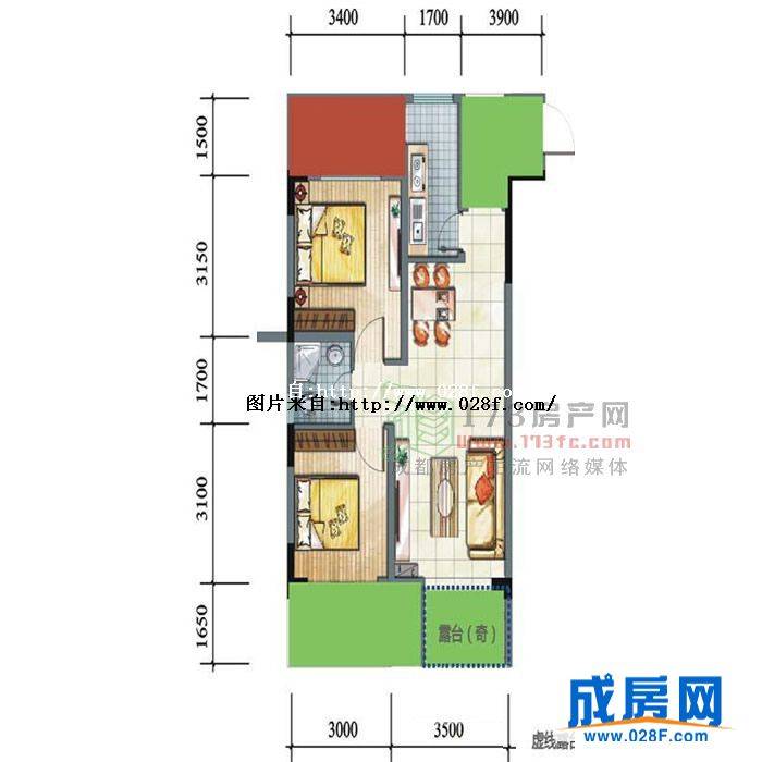 逸尚美庭户型图,点击放大