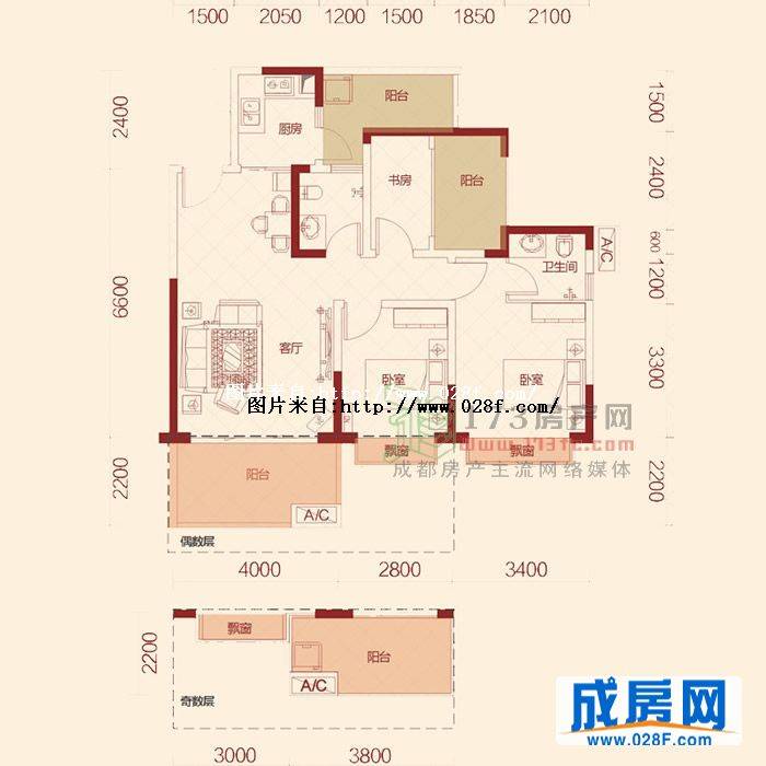 双发金英汇户型图,点击放大