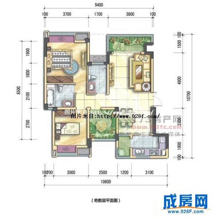 上东阳光美悦林户型图,点击放大