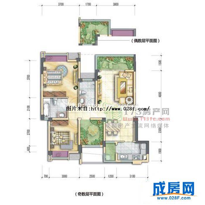 上东阳光美悦林户型图,点击放大