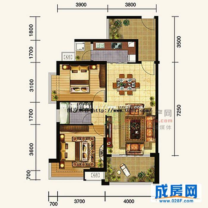 四季豪廷户型图,点击放大