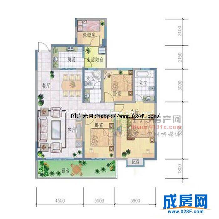 西郡兰庭户型图,点击放大