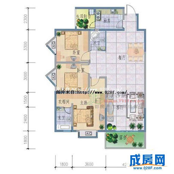 西郡兰庭户型图,点击放大