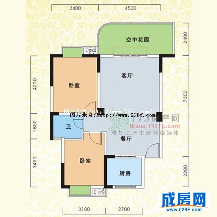 元益花园户型图,点击放大