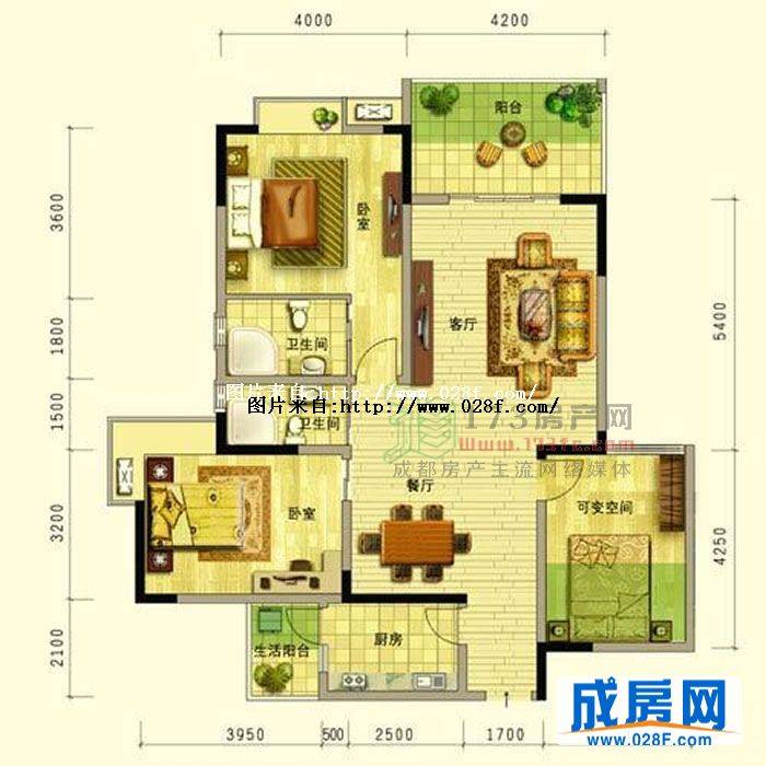 阳光地中海户型图,点击放大