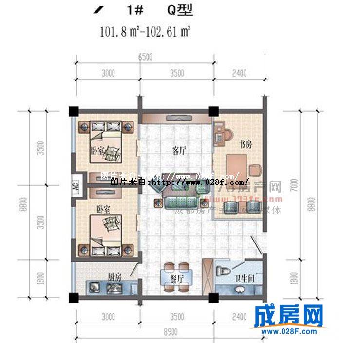 金府国际户型图,点击放大