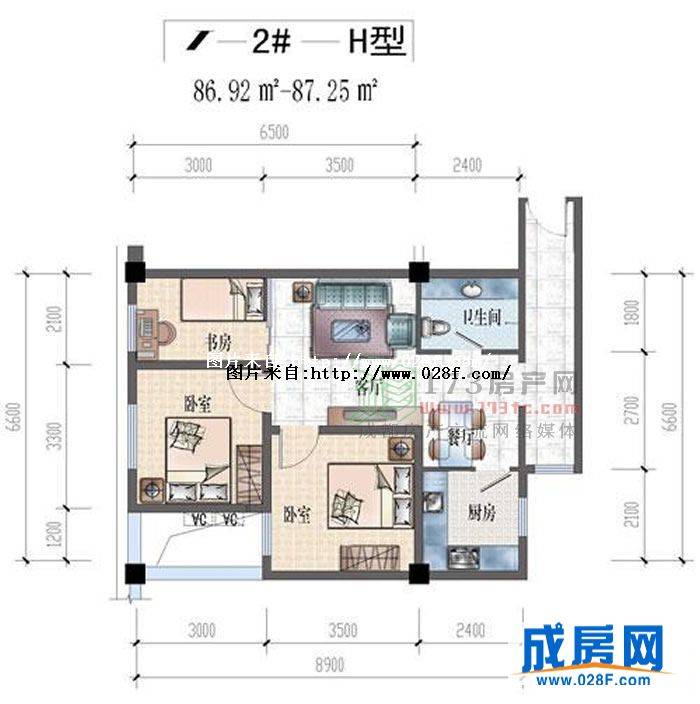 金府国际户型图,点击放大