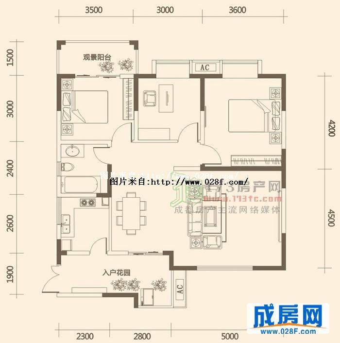 清河阳光户型图,点击放大